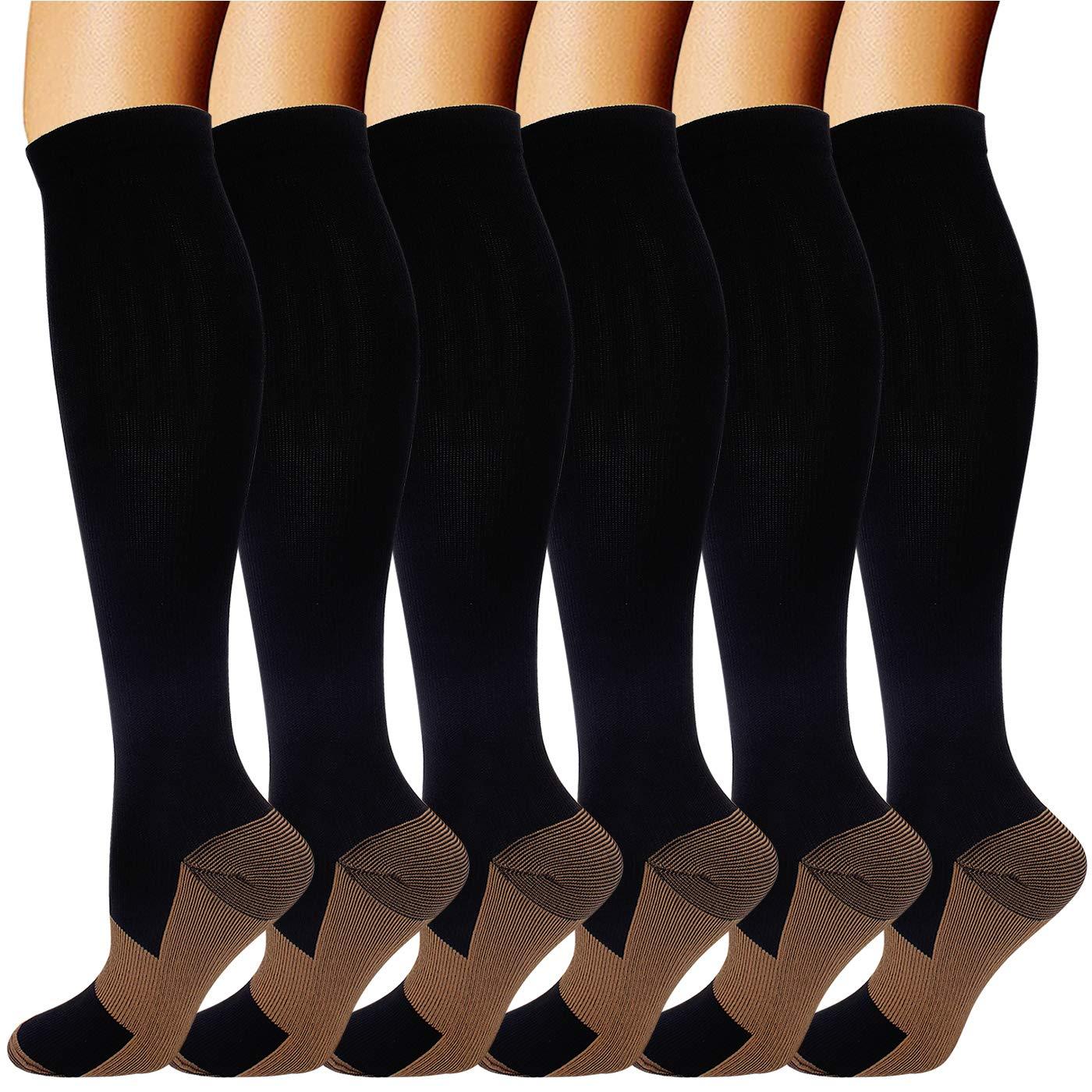 CopperMed Compression Socks - Support Stockings ~ Reduce Swelling!