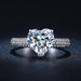 VANITY PLEX-Classic Heart Diamond Princess Ring-Classic Heart Diamond Princess Ring