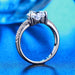 VANITY PLEX-Classic Heart Diamond Princess Ring-Classic Heart Diamond Princess Ring