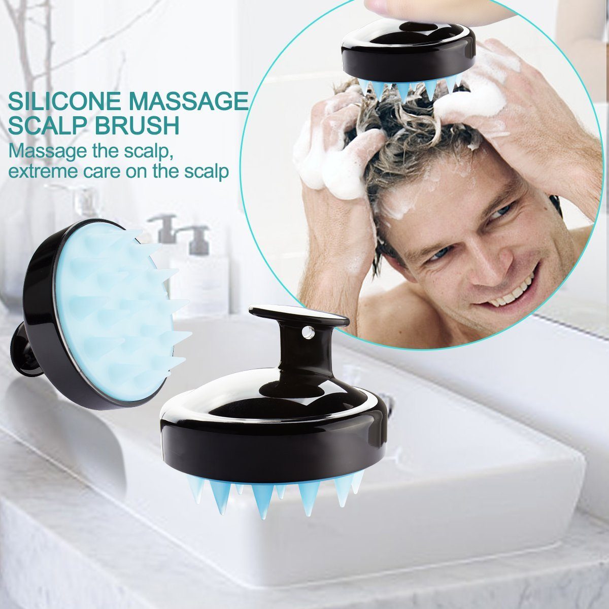 Scalp Massage Shampoo Brush Makeup & Beauty SmartGear Factory